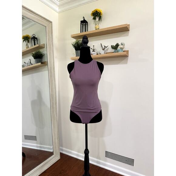 Purple Mauve Women's Bodysuit Tank Top Size Medium - Picture 1 of 6